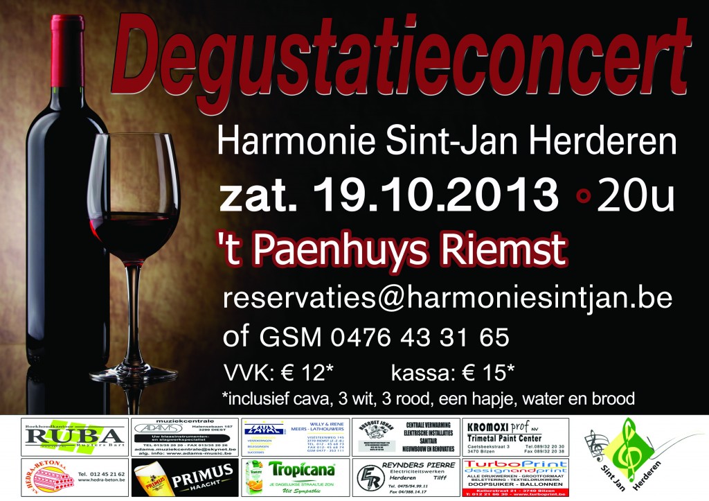 Degustatie Concert 19/10